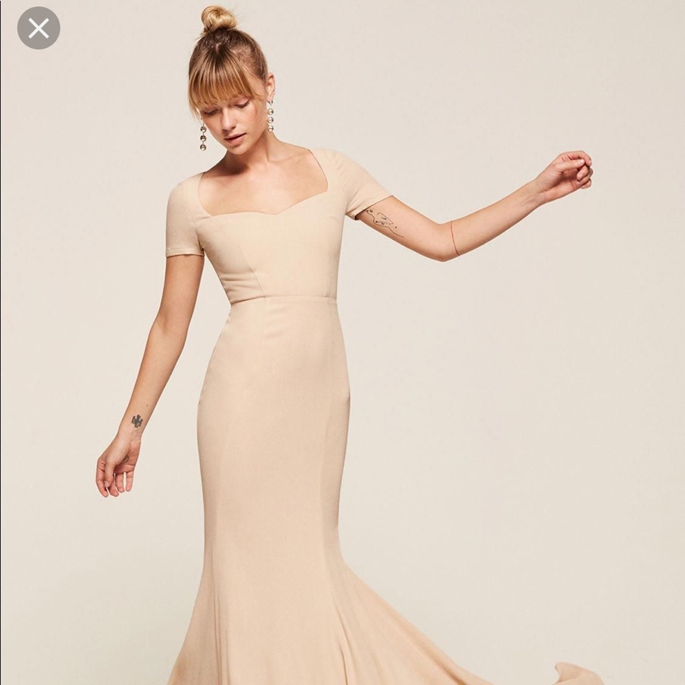 ISO Reformation Ingrid Dress in Champagne